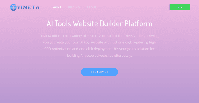 Yimeta AI - AI Tools Website Builder Platform